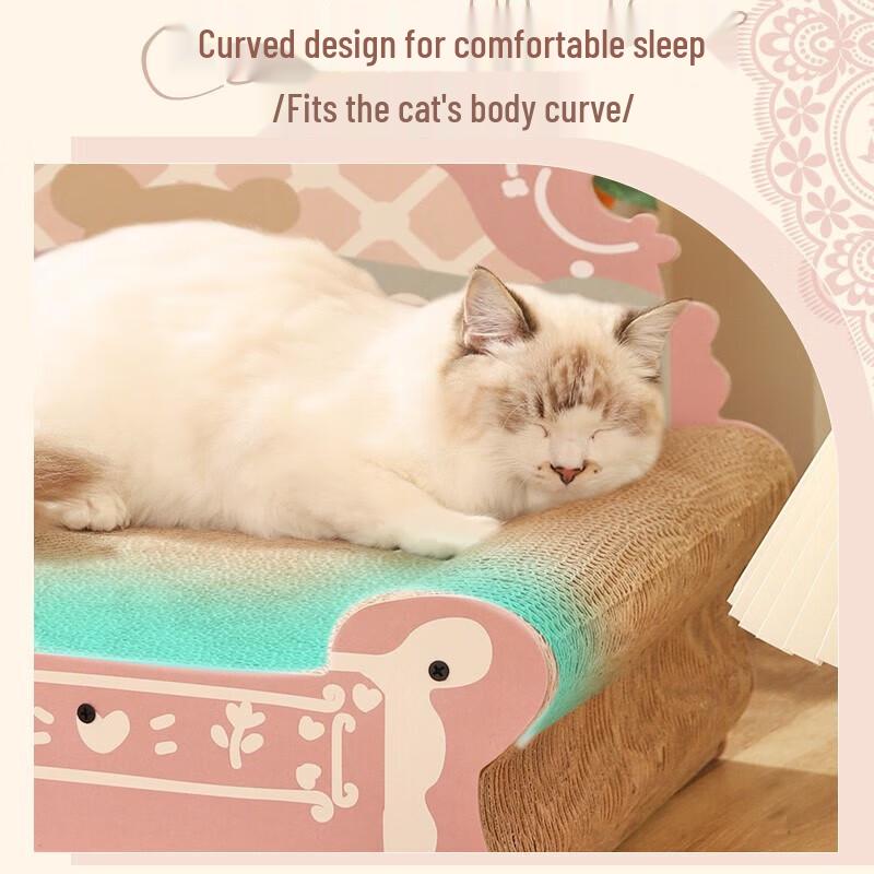 HOOPET Princess Cat Scratch Sofa Bed