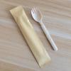 ZISIZ Individually Wrapped Plastic Spork with Napkin