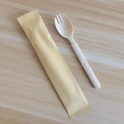 ZISIZ Individually Wrapped Plastic Spork with Napkin