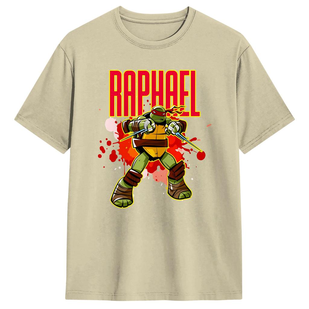 TMNT Raphael TShirt Summer Fashion T Shirts Cotton Round Neck Oversize Top Tees Short Sleeve Streetwear Tops