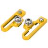 2Pcs Bike C Clamp Brake Pad Aluminum Alloy Extension C Caliper Adapter Brakes for Road BicyclesGold