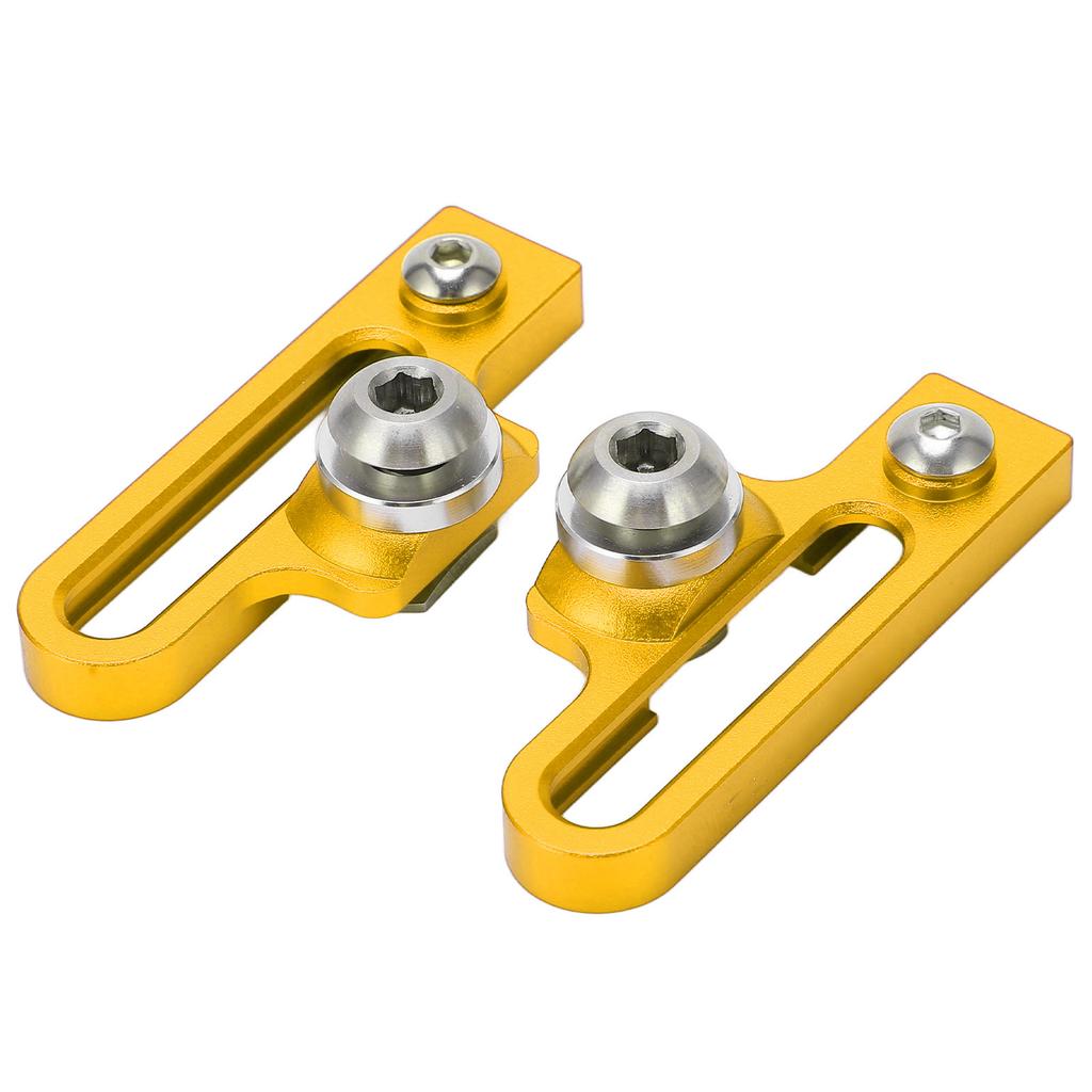 2Pcs Bike C Clamp Brake Pad Aluminum Alloy Extension C Caliper Adapter Brakes for Road BicyclesGold