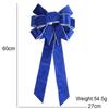 Cloth Christmas Bowknot Pendant Bowknot Flocking Bowknot Ornaments  Party Decor