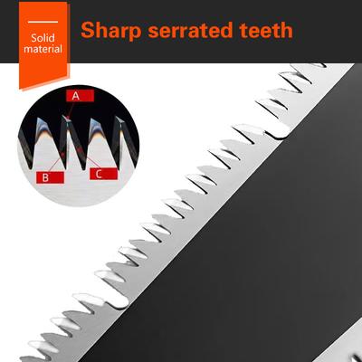 Seghetto Lavorazione Legno Utensili Manuali 14" Seghetto Pieghevole da Tasca Sk5 Seghetto per Legno, 13/14 Tpi Doppio Tagliente Seghetto a Trazione Portatile Seghetto da Campeggio Seghetto per Taglio a Filo