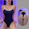 Sexy Japanese Anime Cosplay School Student Swimsuit Open Crotch Lingerie Bodysuit Roleplay Night Party Clubwear Uniform