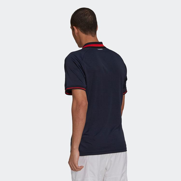 Adidas H.Rdy Top Polo Tennis Sports Quick-Dry Short-Sleeve Shirt Men Tops Dark-Blue H31439