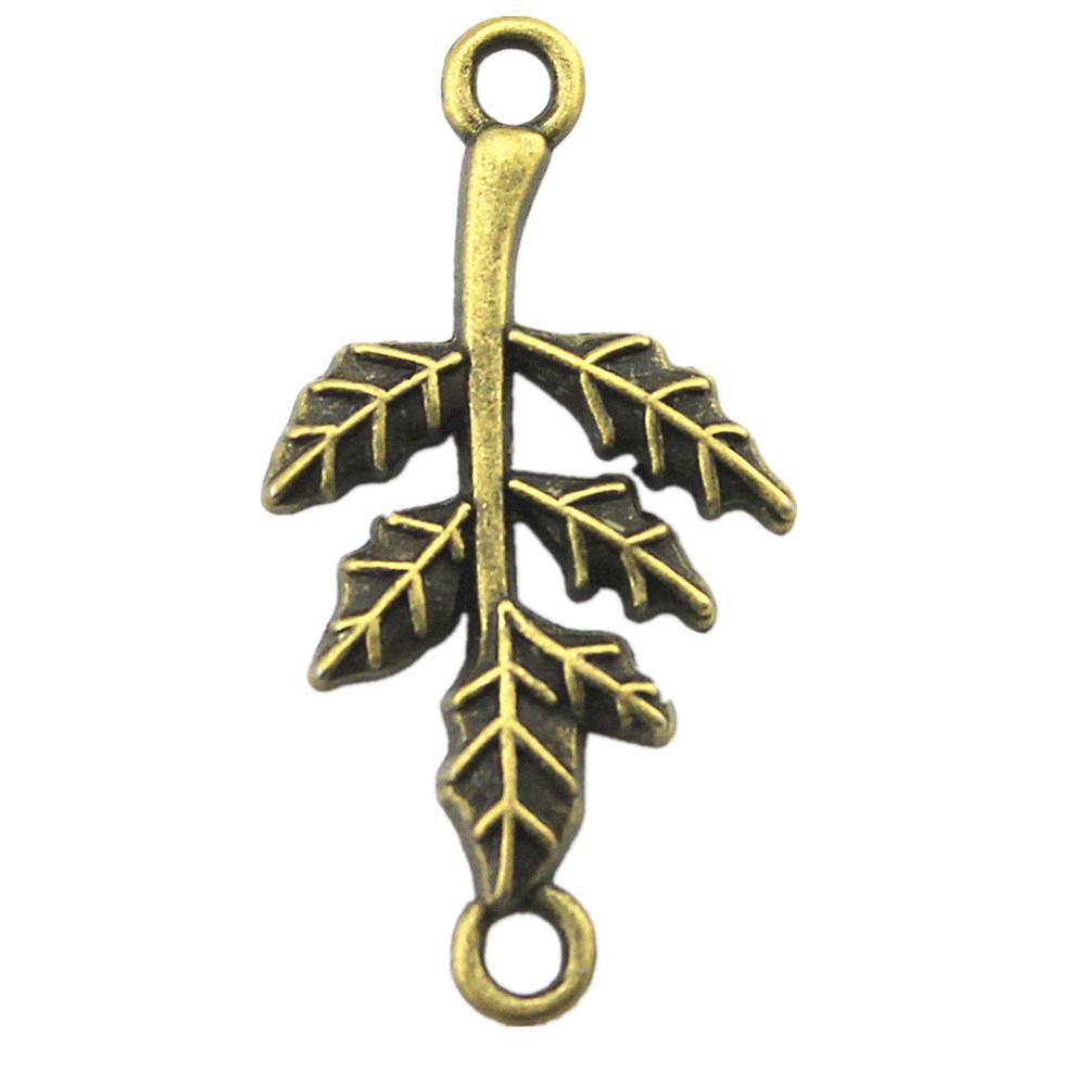 

Branch Connectors Leaf Necklaces Accessories Jewelry Findings For DIY Projects A11-5pcs-32x17mm