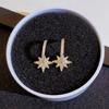Octagram Earrings, Niche Design Sense, High-End Earrings, Trendy Temperament Stud Earrings