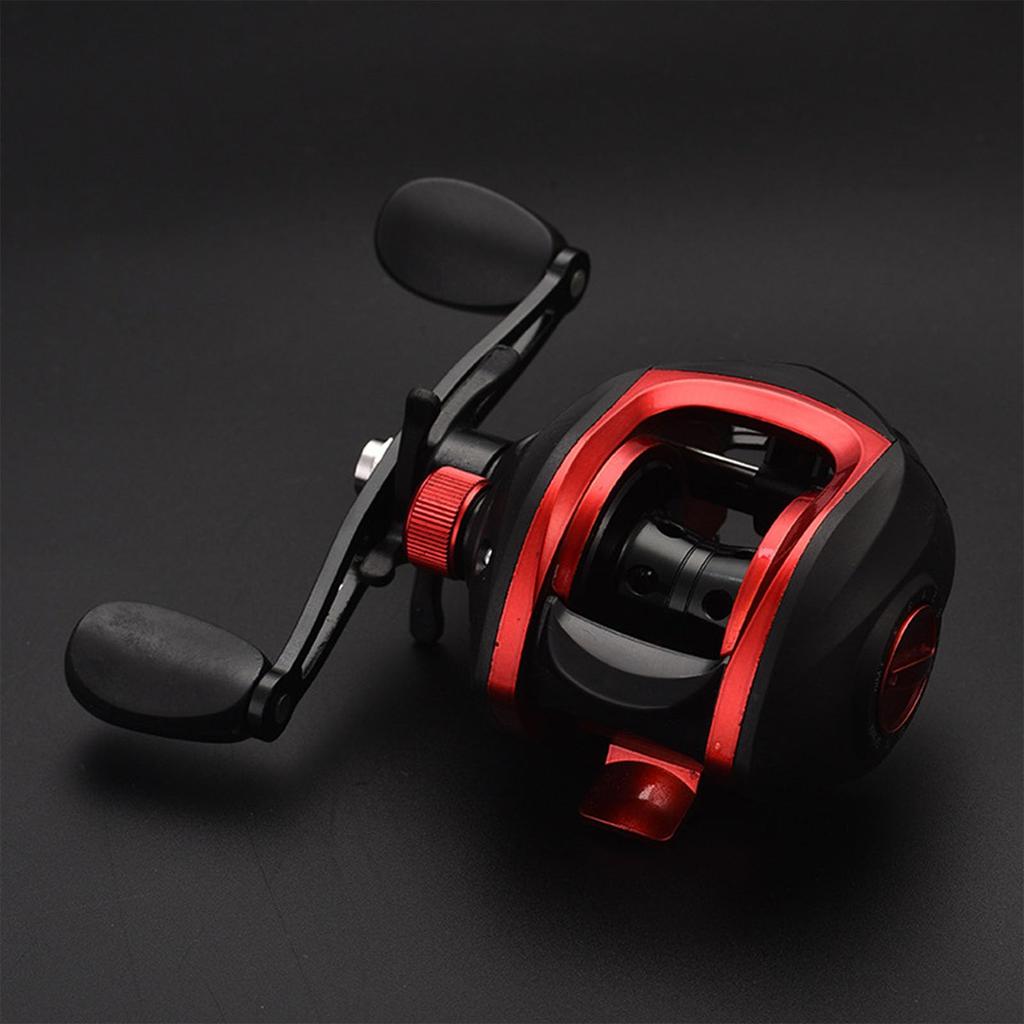 Baitcasting Gear Metal Construction Long-Casting Reel, Lightweight, Smooth, Powerful, Explosion-Proof, 7.21 Ratio, Portable, (Left-Handed)
