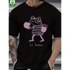 European Sizes Summer Trend Men'S T-shirt, Boxing Frog Pattern Printing, Outdoor Wear Men'S Fashion T-shirt.