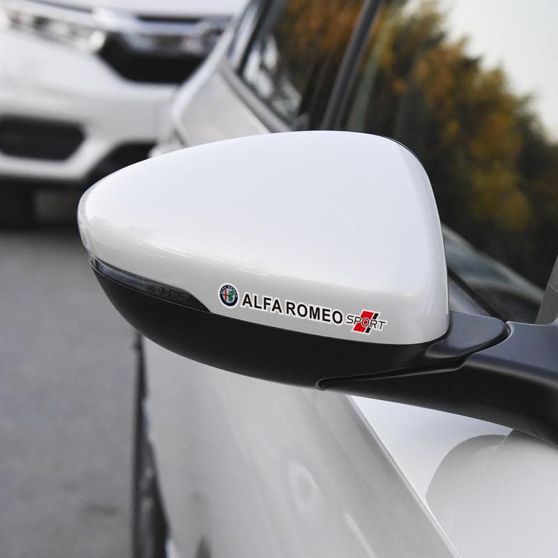 4Pcs Car Stickers Paste Freely Decorative Decal For Alfa Romeo 156 159 147 4C 8C 166 Giulia Giulietta Mito Stelvio Spider GT