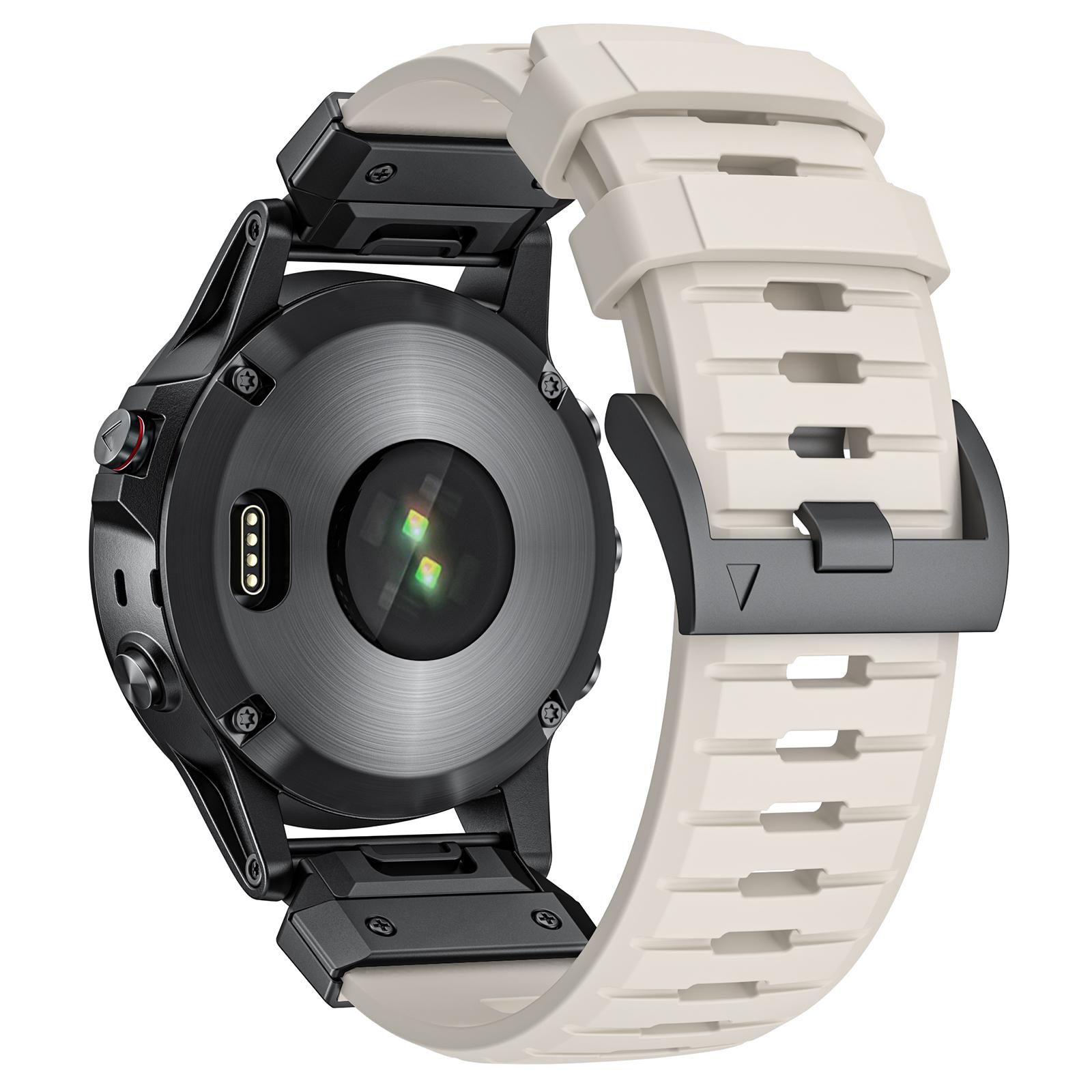 

22мм Фторкаучуковый ремешок для Garmin Fenix 8 47мм/Fenix E 47мм/Quatix 7 Pro Универсальный ремешок для часов Starlight