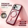 Case For Realme 15 Pro 15T 15X 14 14T 13 12 12X 11 11X Pro Plus Pro+ 5G 4G magnetic phone cases in wine red matte texture, anti-fin