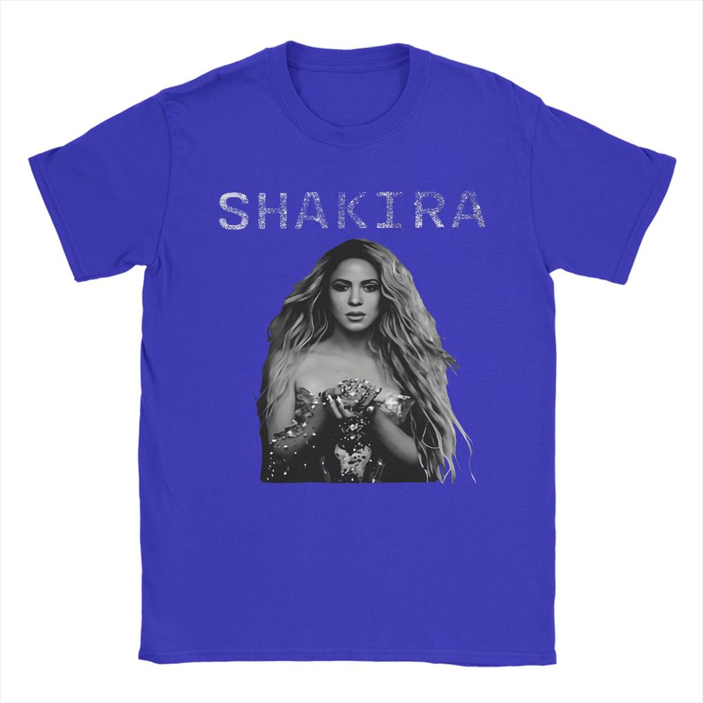 T-shirt Harajuku Estiva Shakira Fulmine Collage T-shirt Trendy Cool T-shirt in Cotone per Coppia YK Classici Top a Maniche Corte