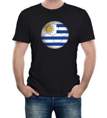 Camiseta de Supporters de Fútbol de Uruguay para Hombre Mundial Eurocopa Copa América País