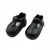 1 Pair BJD Doll Footwear for 1/6 Scale Dolls PU Leather Shoes with Fine Stitching And Low Strap