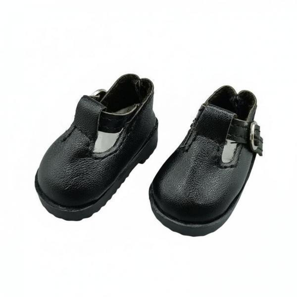 1 Pair BJD Doll Footwear for 1/6 Scale Dolls PU Leather Shoes with Fine Stitching And Low Strap