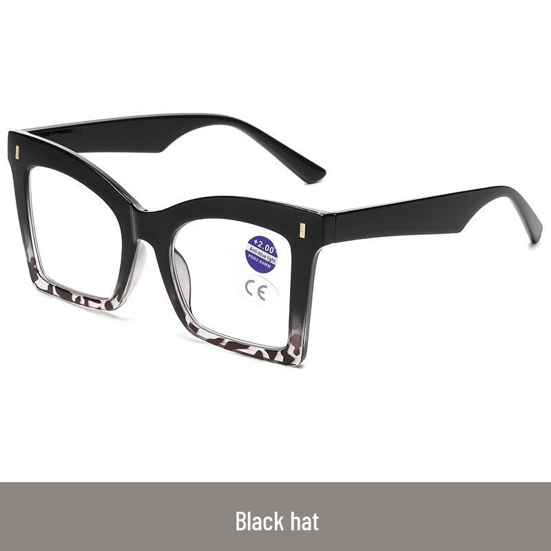Photochromic Anti-Blue Light Women's Large Frame Reading Glasses - European & American Design