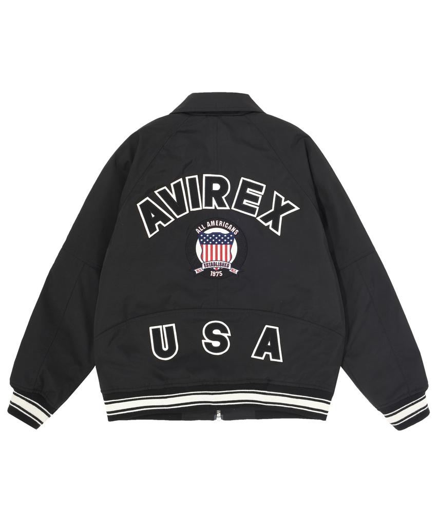 Avirex Varsity Woven Jacket / 6122154 Black