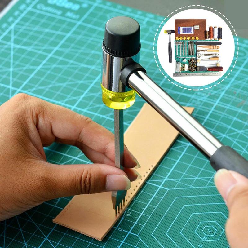 Leather Crafting Kit Leatherworking Tool Set Portable Leather Crafting Tools Versatile Leather Punch Tool Leather Making Kit For