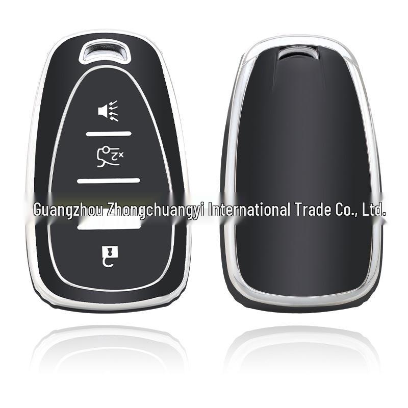 Compatible Key Shell for Chevrolet: Malibu XL, Orlando, Trax, Trailblazer, Equinox, Camaro, Blazer.