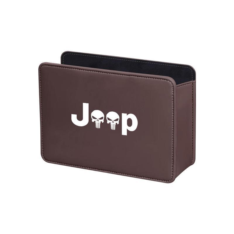 Jeep Autó Bőr Szemetes Autó Ajtó Ülés Hátsó Tároló Doboz Kiegészítők Jeep Grand Cherokee Wrangler JK Gladiator Comp-hoz