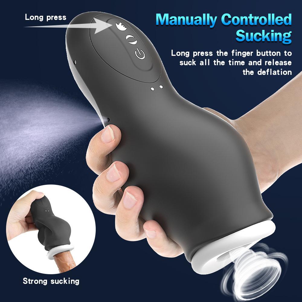 Automatic Male Masturbator Cup Glans Massager Vibrator Blowjob Vagina Trainer Penile Delay Lasting Pennis Sex Toys for Men Adult