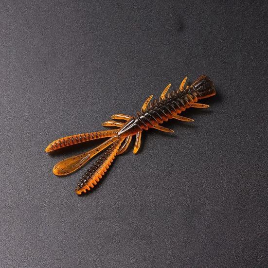 10 pièces 7cm/2.45g Leurre de pêche Bonne flexibilité Haute élasticité Conception de simulation Couleur vive