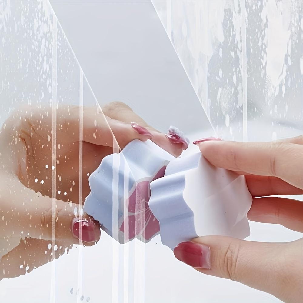 2 Stück Badezimmerspiegelwischer: Dekontamination, Entkalkung, Schwammreinigung - Geeignet für Küche, Bad - Hergestellt aus PVA-Schaum