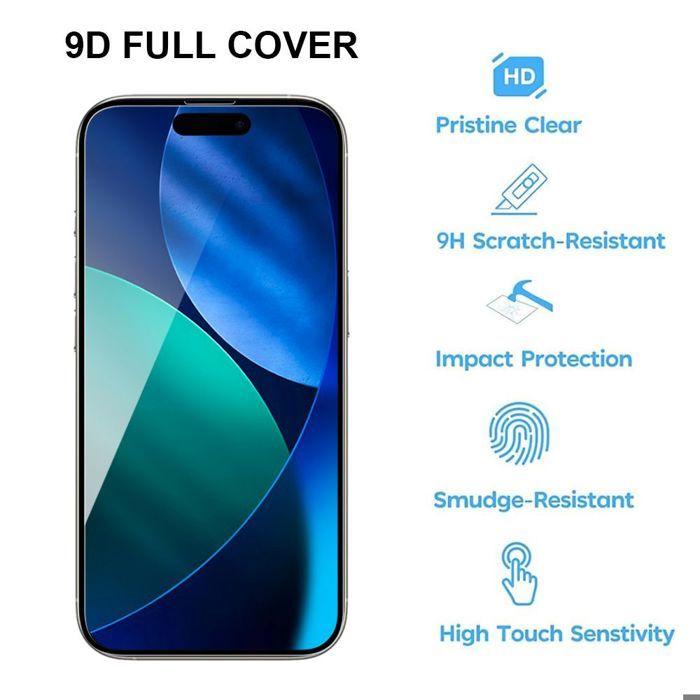 Verre Trempé Protection - BOOLING - iPhone Air - Vitres Noir Anti-Rayures Antichoc