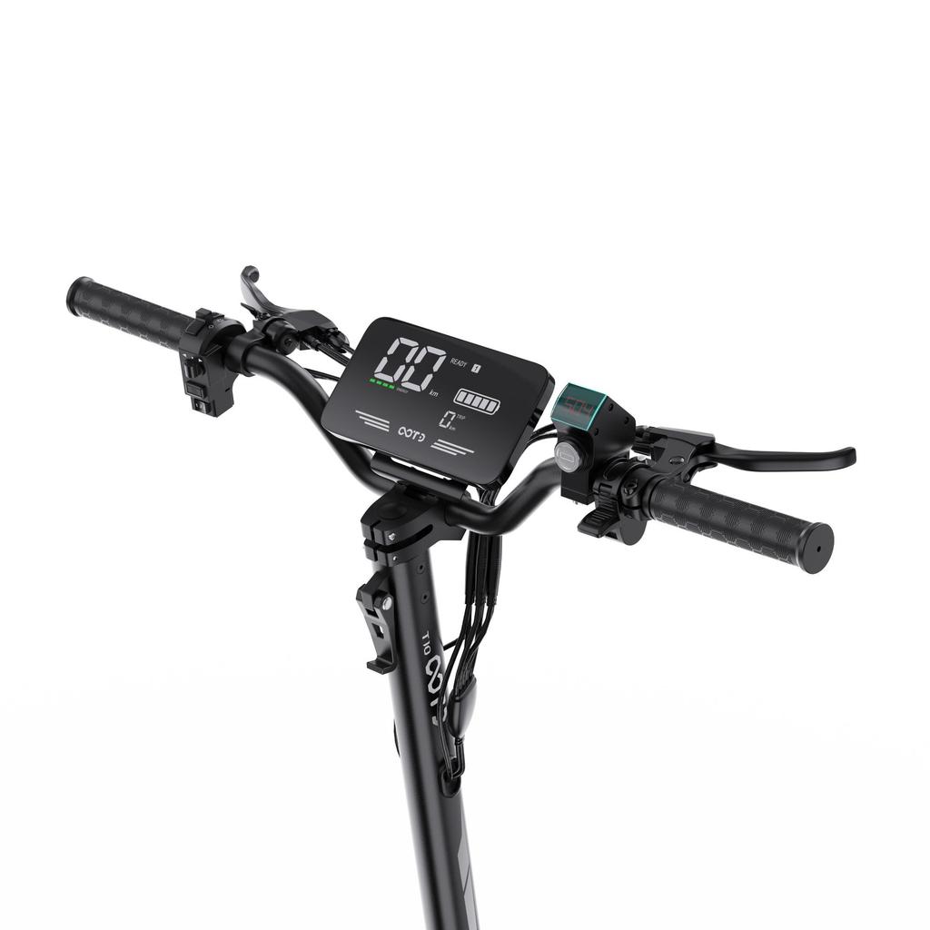 OOTD T10 Elektrischer Faltroller, 11 Zoll, 900W Motor, Stadtroller, 48V 13,5AH, Maximale Reichweite 45 km, Maximale Zuladung 120 kg, Schwarz