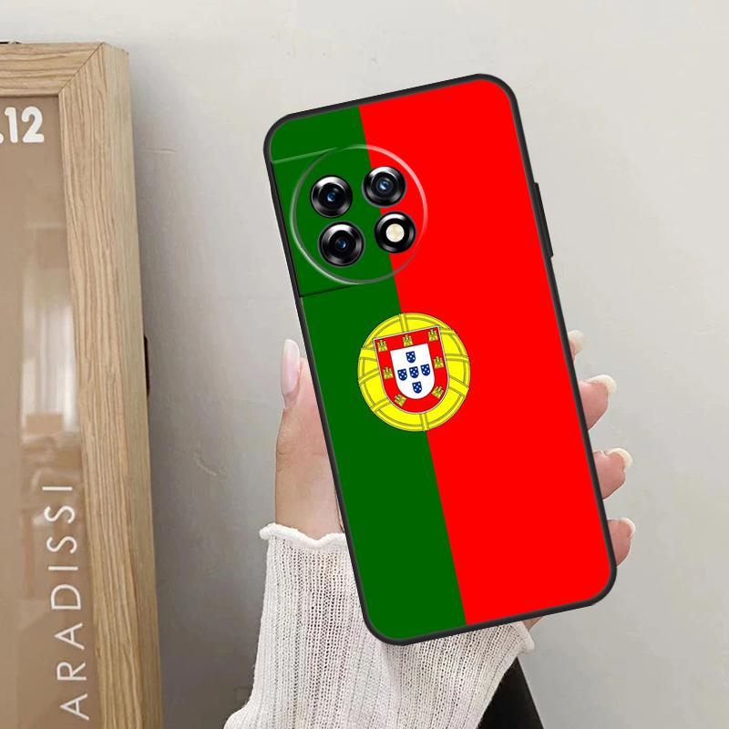 Portugal National Flag Case For OnePlus 10T 10R 12R 9R 8T 12 11 9 10 Pro Nord CE 2 3 Lite CE4 2T N10 N20 N30 Cover