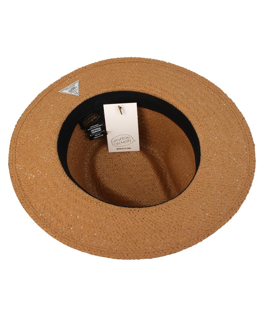 Yunibeosyeolkemiseuteuli Br Line Summer Brown Fedora - Big Size Summer Fedora