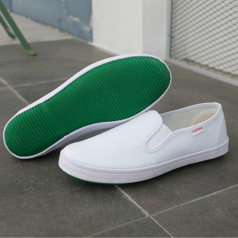 Unisex Sneakers Zapatillas Deportivas Hombre Cotton Canvas Breathable Casual Shoes Pure White Canvas Shoe Slip-on Shoes