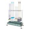 Movable Stainless Steel Mop and Broom Holder