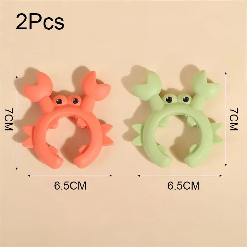 Silicone Crab Spatula Holders Anti Scalding Overflow Pot Clip Spoon Rack Adjustable Small Crab Spoon Pot Holders Kitchen Gadgets