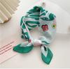 58cm Cotton Linen Women's Scarf Fashion Print for Hair and Neck Square Design