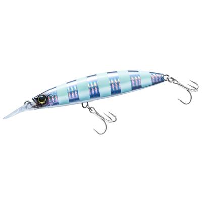 DUEL Hardcore Bullet Fast 100mm Zebra Glow Silver Long Cast Spanish Mackerel (S) Bluefish/Spanish
