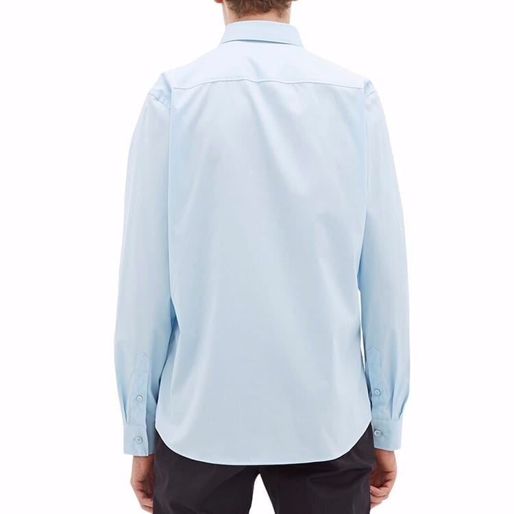 Burberry Shirts Men's Blue Pointed Collar Moderate Other 80154351