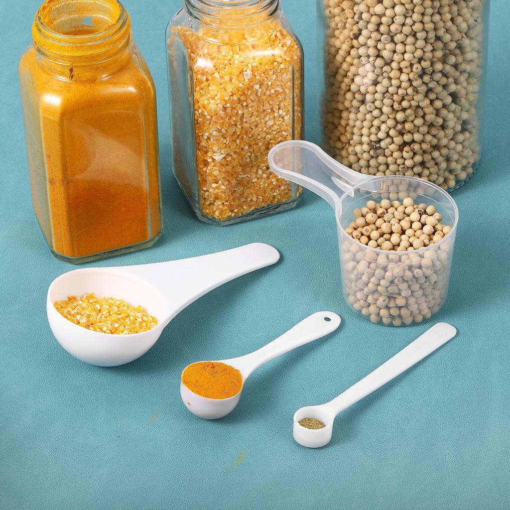 5/10Pcs Plastic Measuring Spoons Powder Scoops Spoon Table Spoon 40ml/50ml/60ml Clear