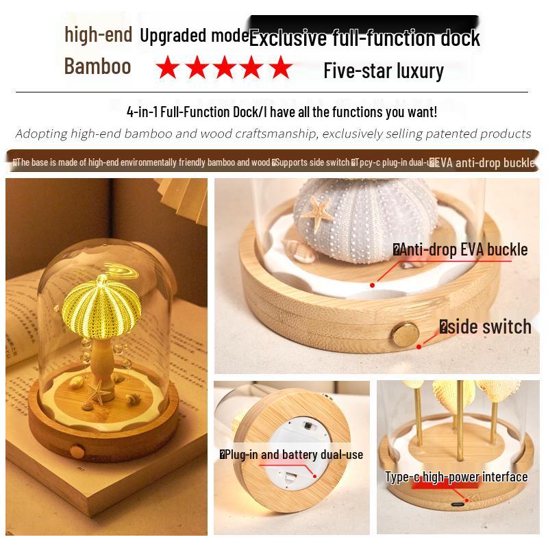 Sea Urchin Night Light Glass Cover DIY Kit – Team Building Souvenir or Birthday Gift