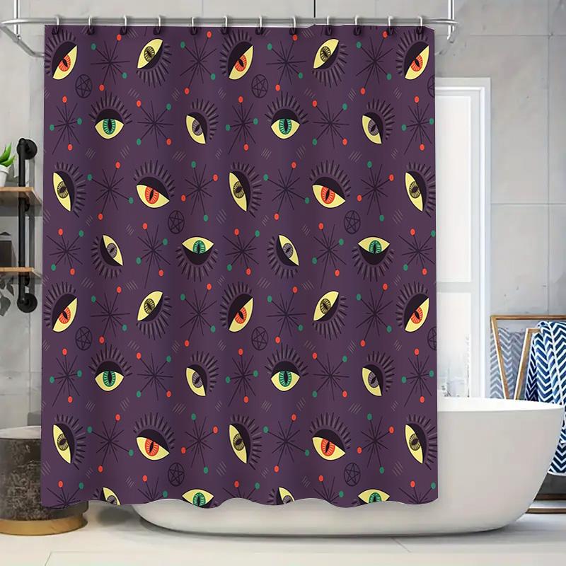 

Eye Curtain Gothic Horror Shower Curtain Halloween Spooky Room Decor Dark Aesthetic Tapestry Wall Hanging Washable Waterproof W60H190(CM)-1 Pcs
