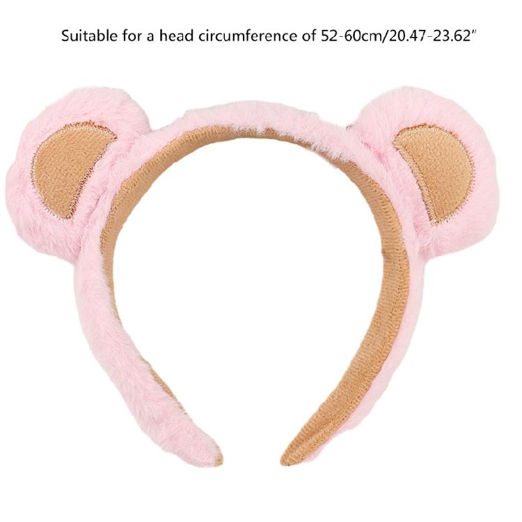 Bear Headbands Hairband Hair Hoop for Women and Girls Plush Hair Accessories