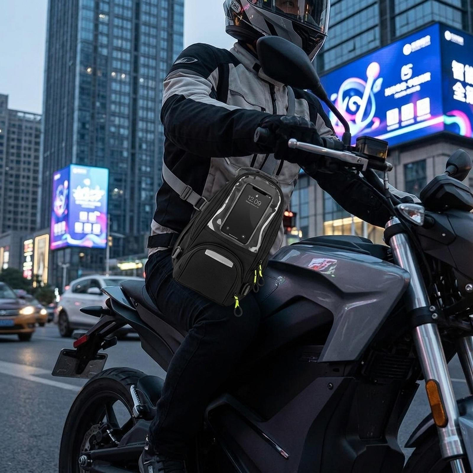 

Motorcycle Gas Tank Pouch Luggage Storage Motorbike Accessories for Long Distance Travel