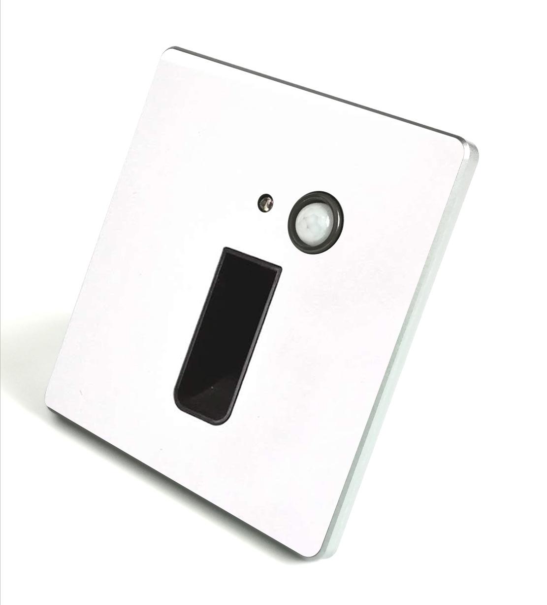 86 Type Embedded Photoelectric Motion Sensor Stair Night Light with Metal Panel