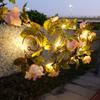 Romantic Led Rose Vine Lights In Warm White For Weddings And Special Occasions