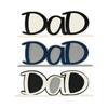 Dad Letter Photo Frame Desktop Decorative Art Craft Free Standing Frame for