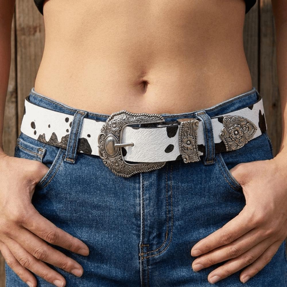 Spicy Girl Printed Belts PU Leather Women Waistband Unique Western Style Belt Women