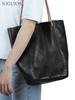 Genuine Leather Large Capacity Tote Bag for Women - High-End Commuter Shoulder Bag