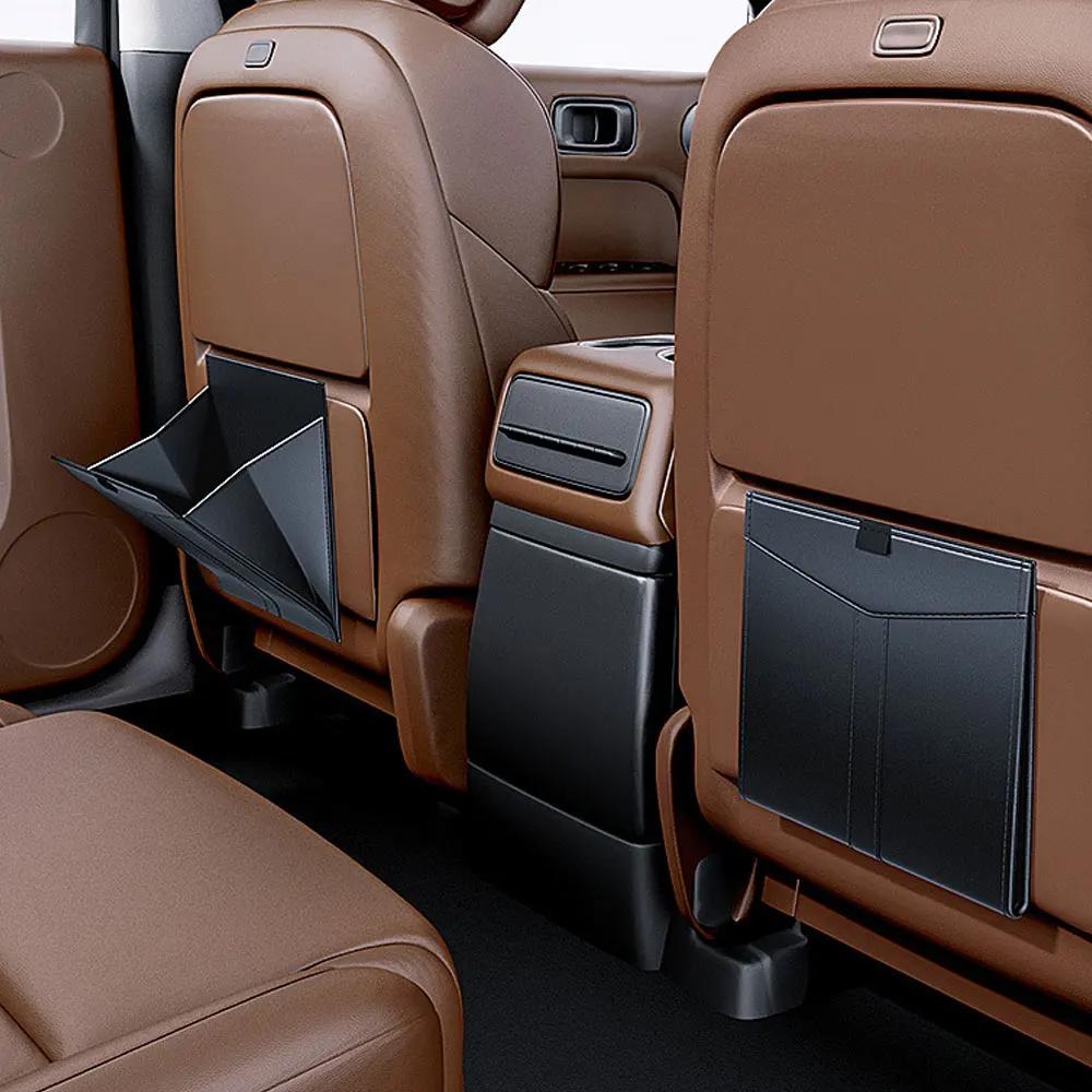 Magnetický závěsný auto koš na odpadky PU kůže Vodotěsný Koš na odpadky Příslušenství Úložná kapsa na zadní sedadlo Odolný proti protečení